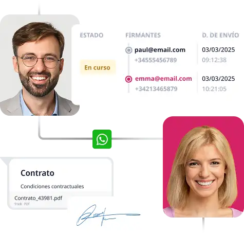 Firma documentos de forma rápida con WhatsApp Business