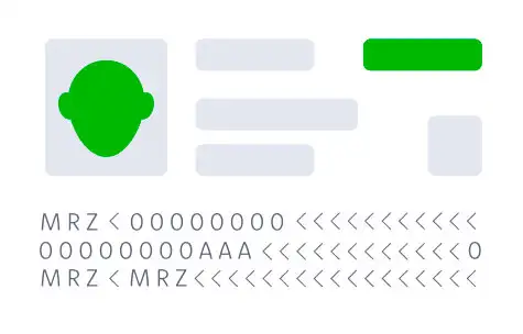 Imagen representando la captura automática de un documento de identidad