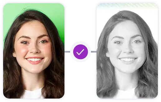 Validation d'identité par reconnaissance faciale Visage comparé au document d'identité via biométrie