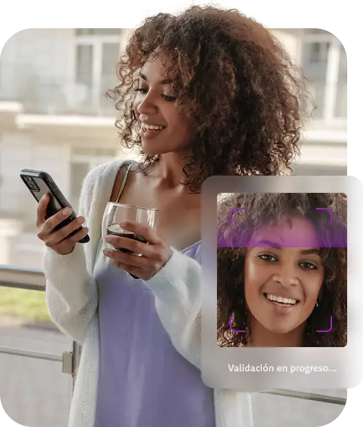 Verificación digital de identidad mediante eKYC para agilizar procesos de registro y autenticación.