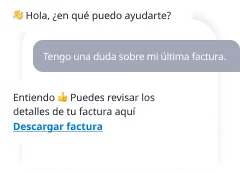 Conversacion en tiempo real mediante mensajeria RCS con chatbot y respuestas inteligentes